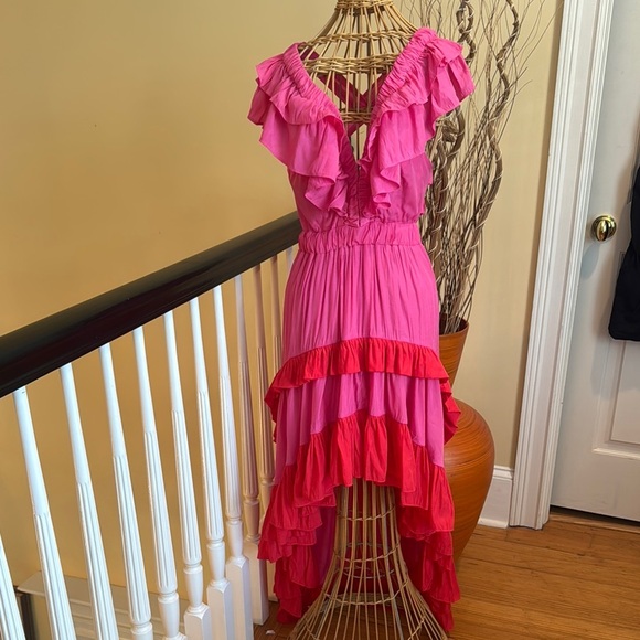 Do+Be pink and red beautiful dress - Picture 4 of 12